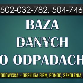 BDO Szkolenie z obsługi, tel. 504-746-203. Baza danych o odpadach, sprawozdanie